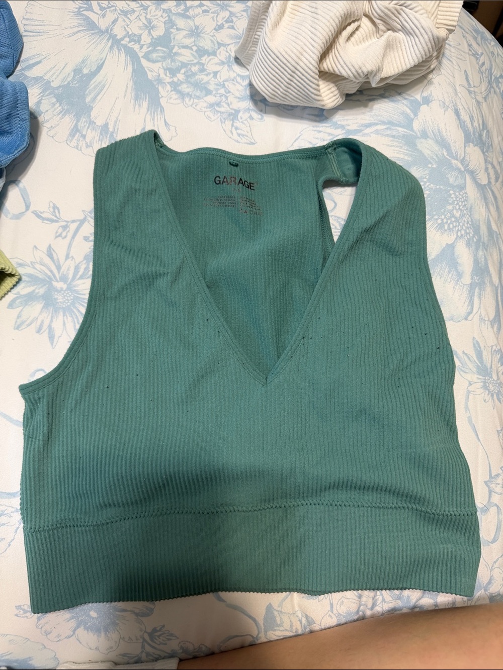 garage plunge tank dark tealish green colour